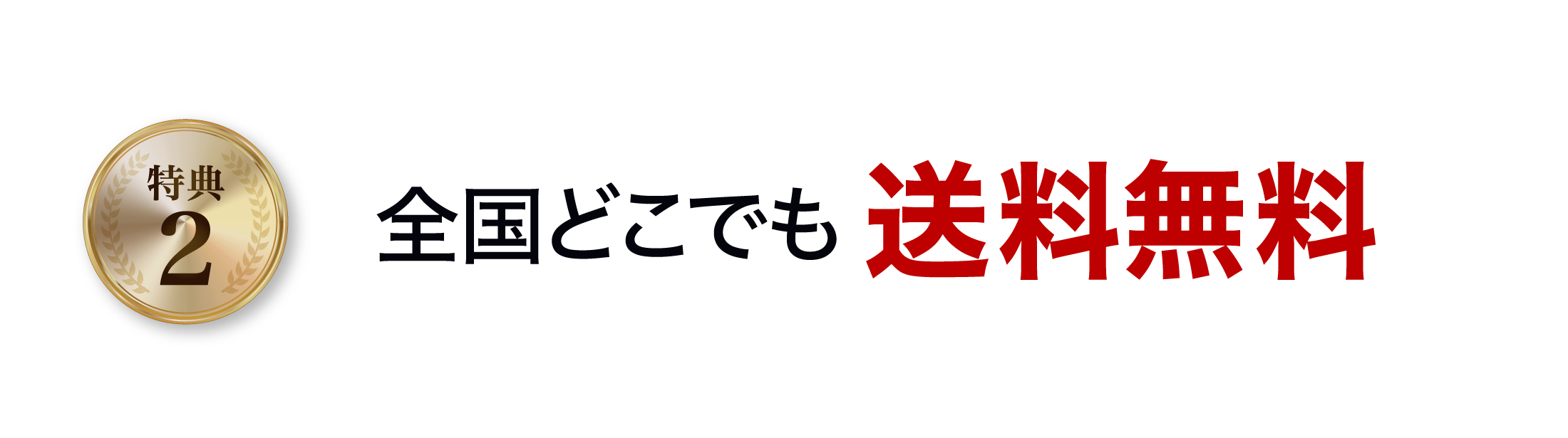 特典２全国どこでも送料無料